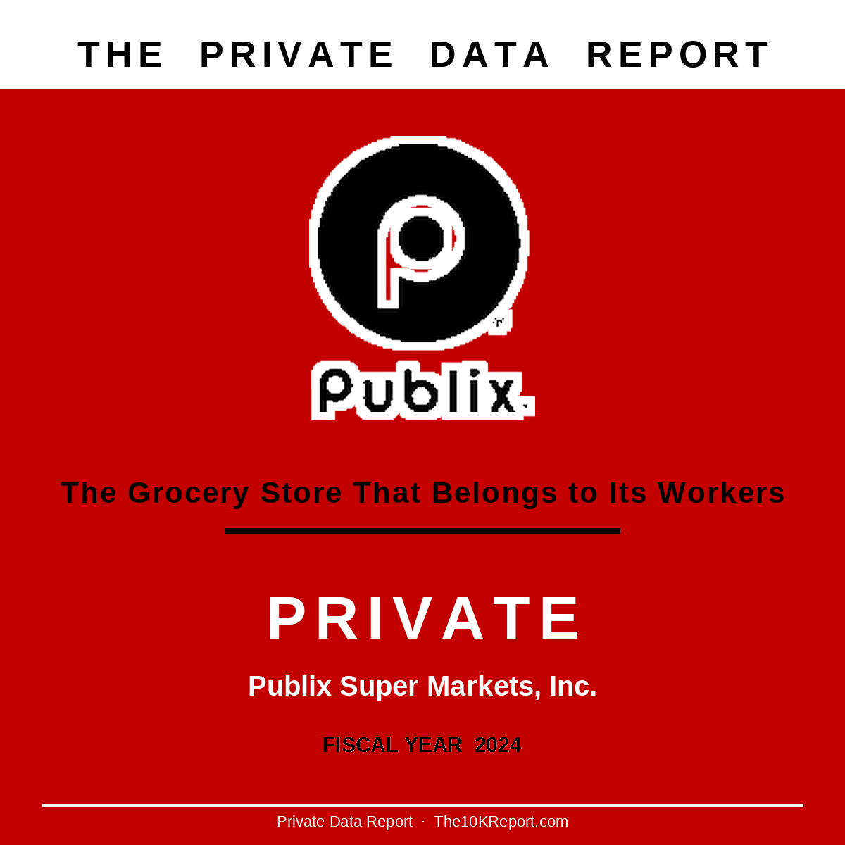 Publix Private Data Report cover