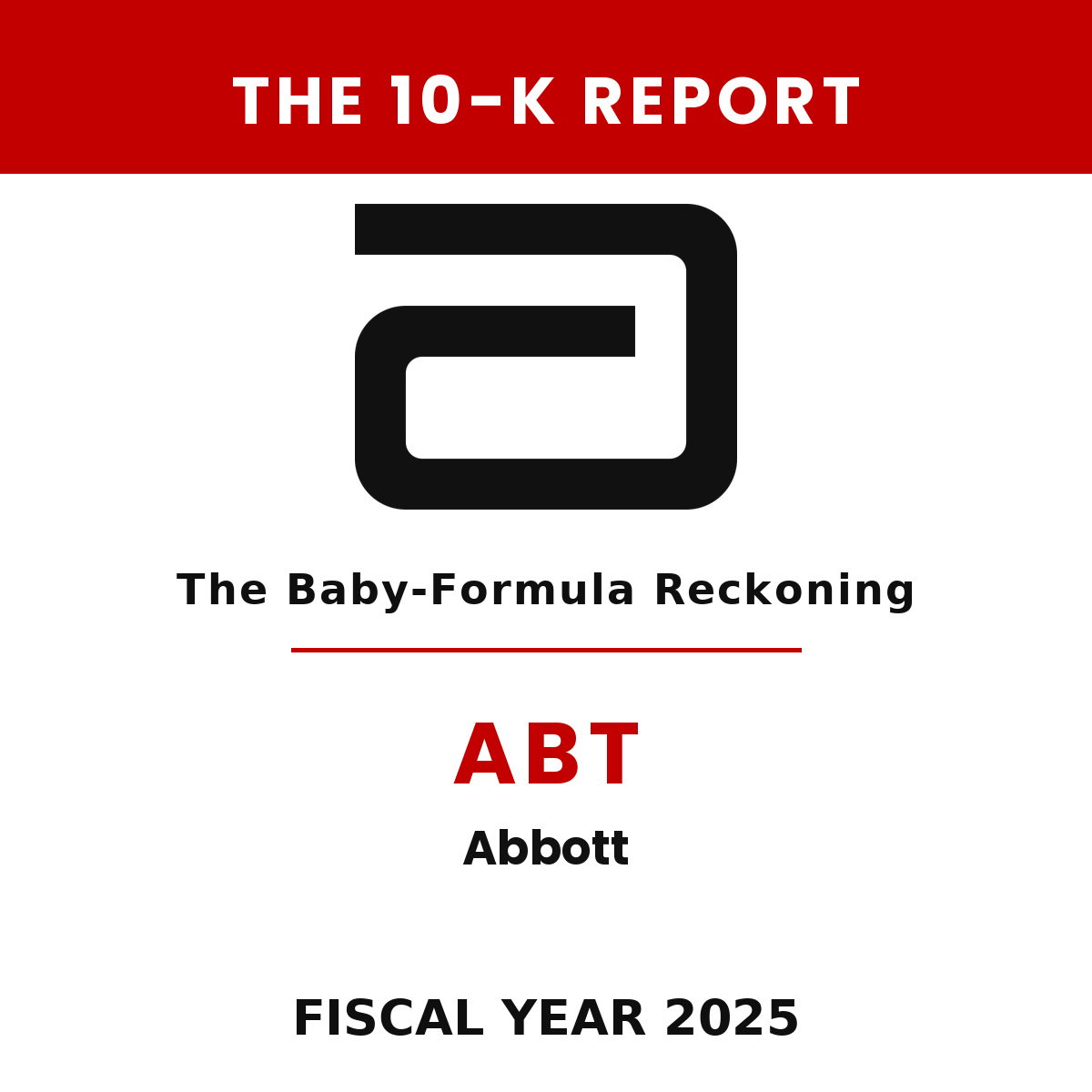 Abbott Laboratories 10-K Report cover