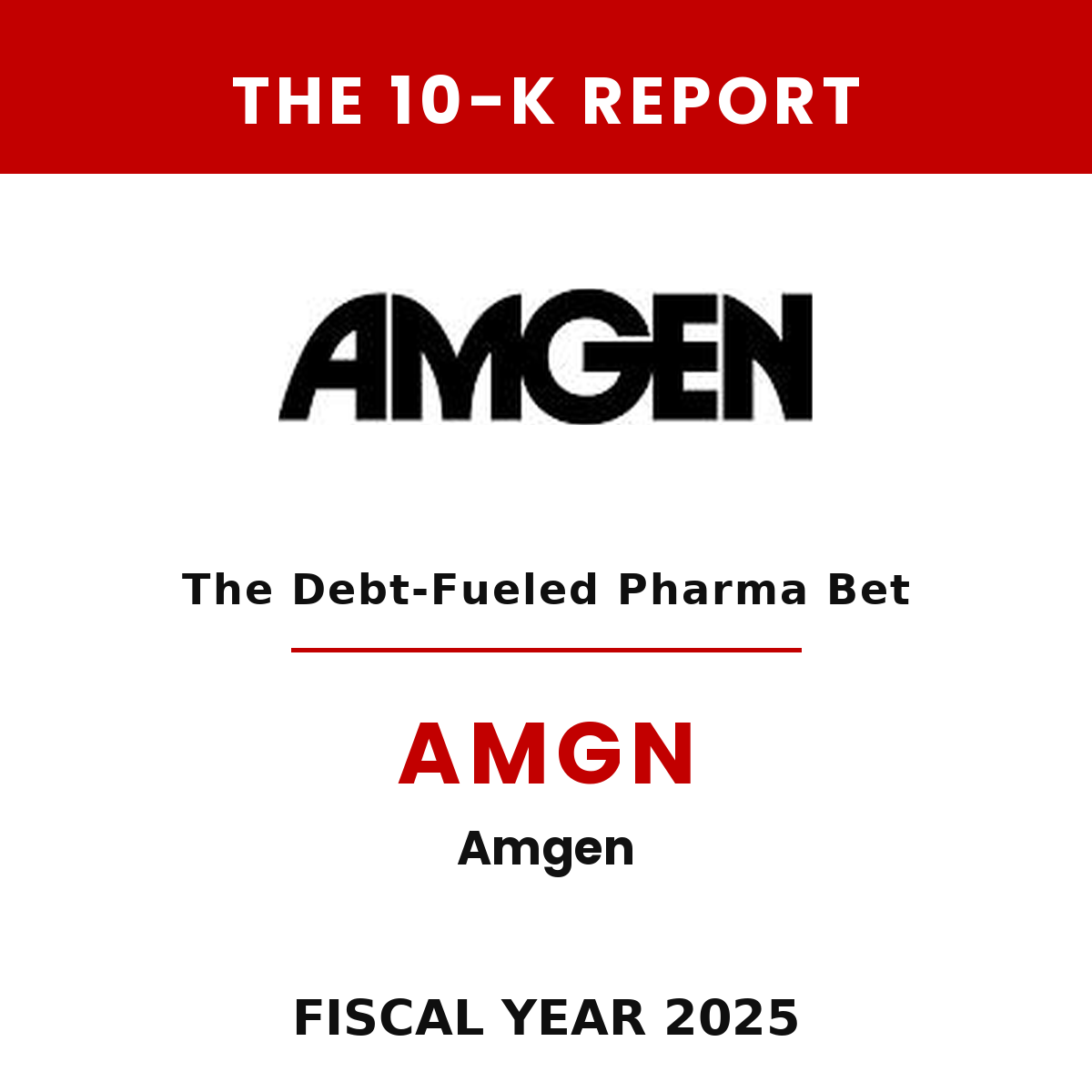Amgen 10-K Report cover