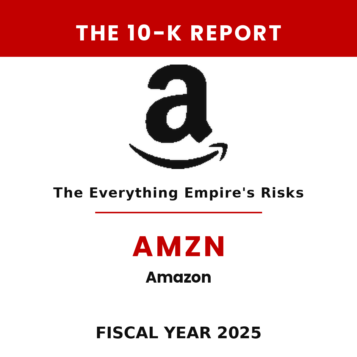 Amazon 10-K Report cover