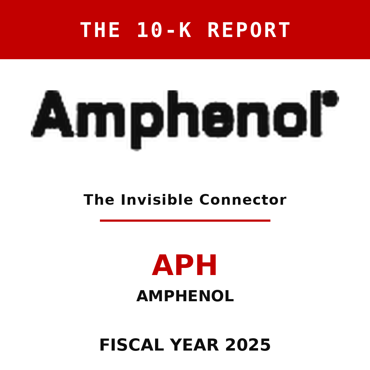 Amphenol 10-K Report cover