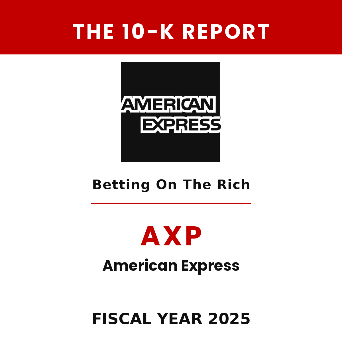 American Express 10-K Report cover