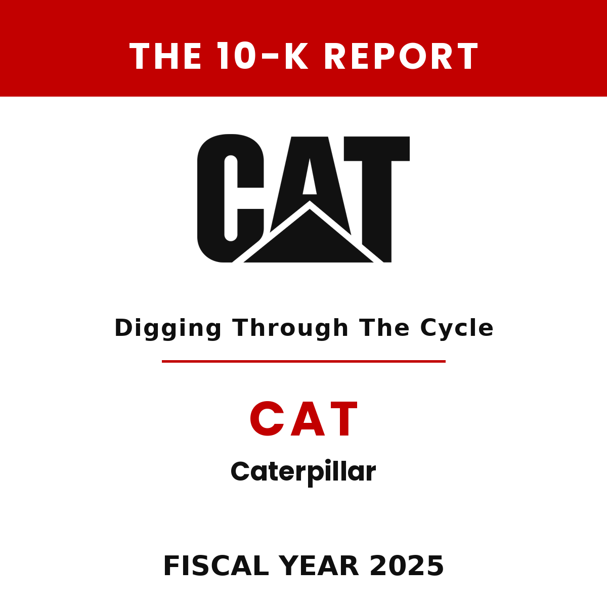 Caterpillar 10-K Report cover