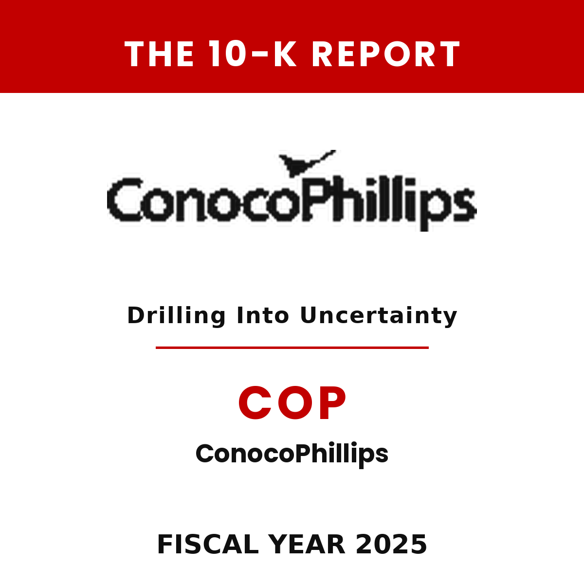 ConocoPhillips 10-K Report cover