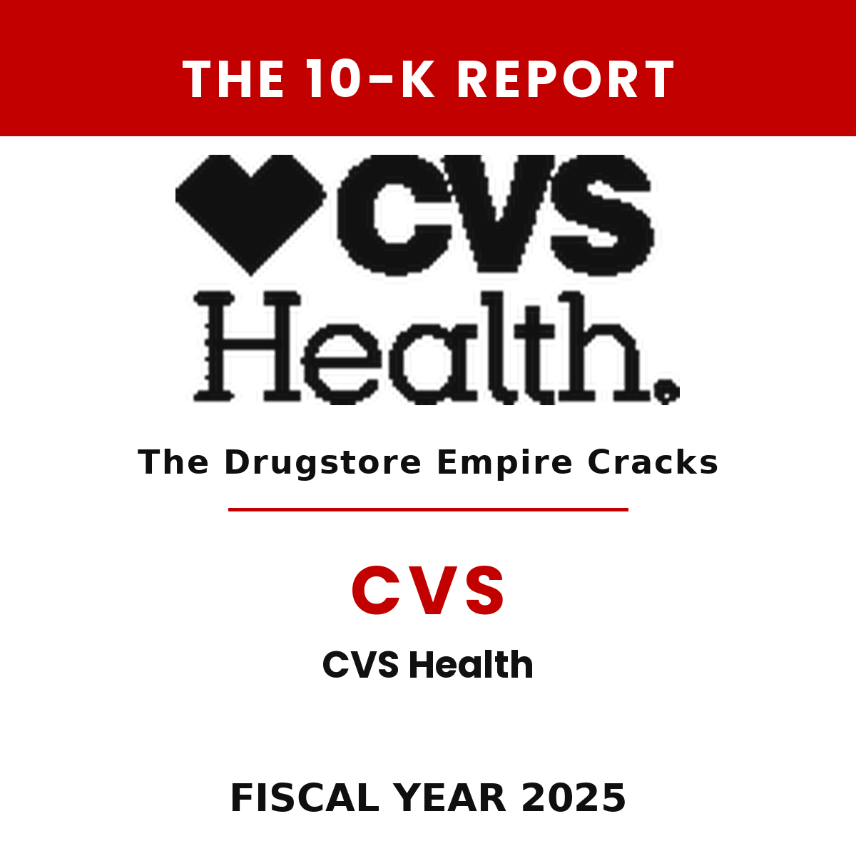 CVS Health 10-K Report cover