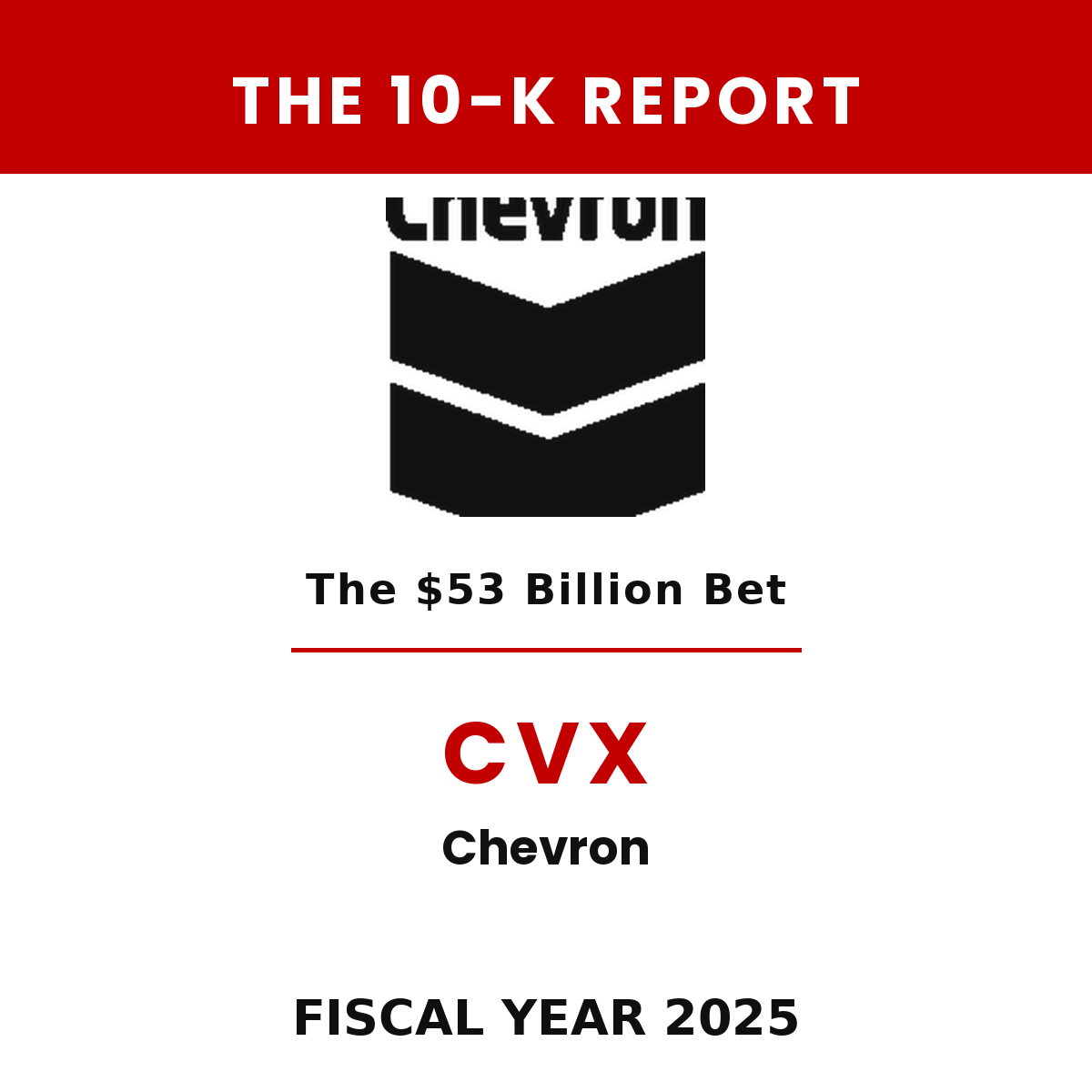 Chevron 10-K Report cover