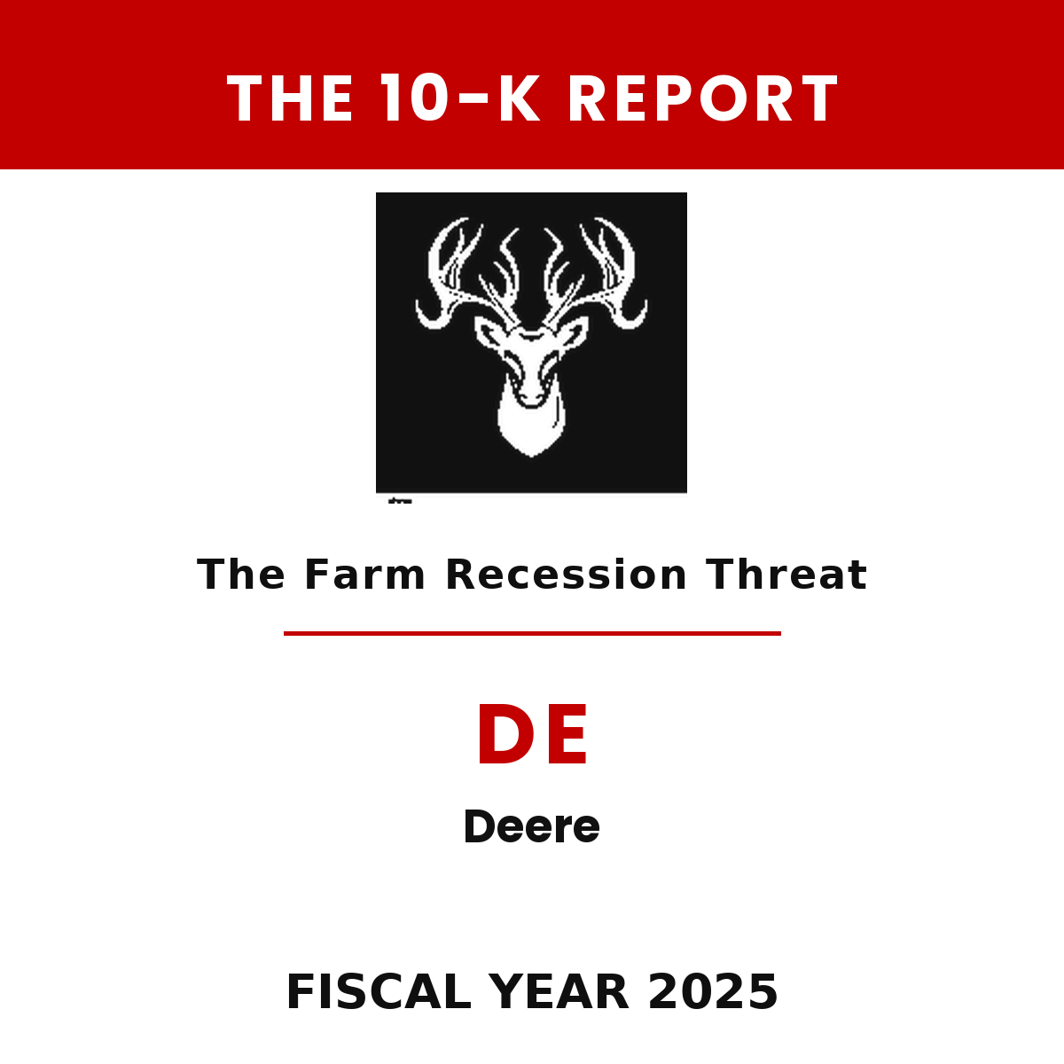 Deere & Company 10-K Report cover
