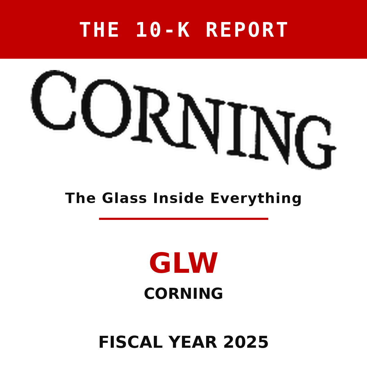 Corning 10-K Report cover