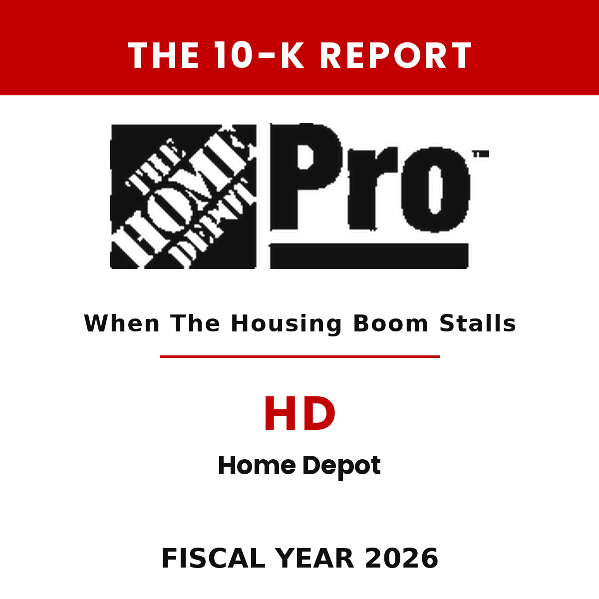 Home Depot 10-K Report cover