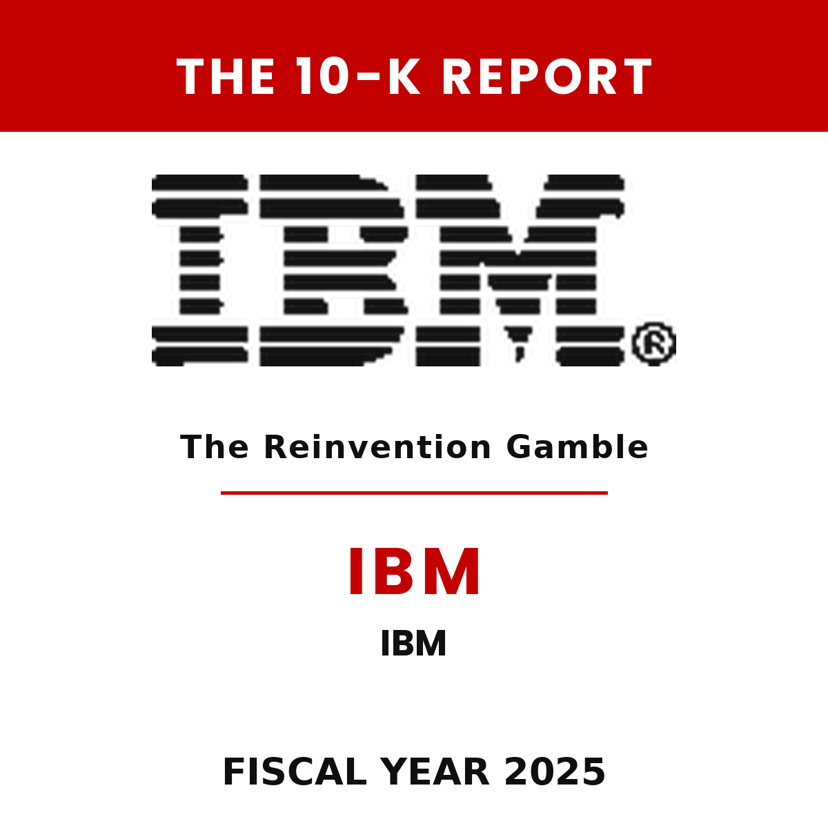 IBM 10-K Report cover