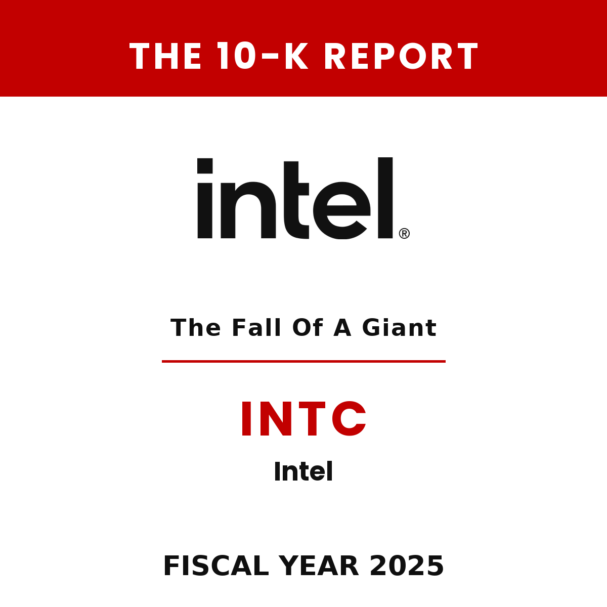 Intel 10-K Report cover