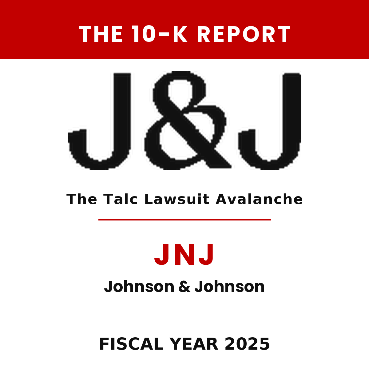Johnson & Johnson 10-K Report cover