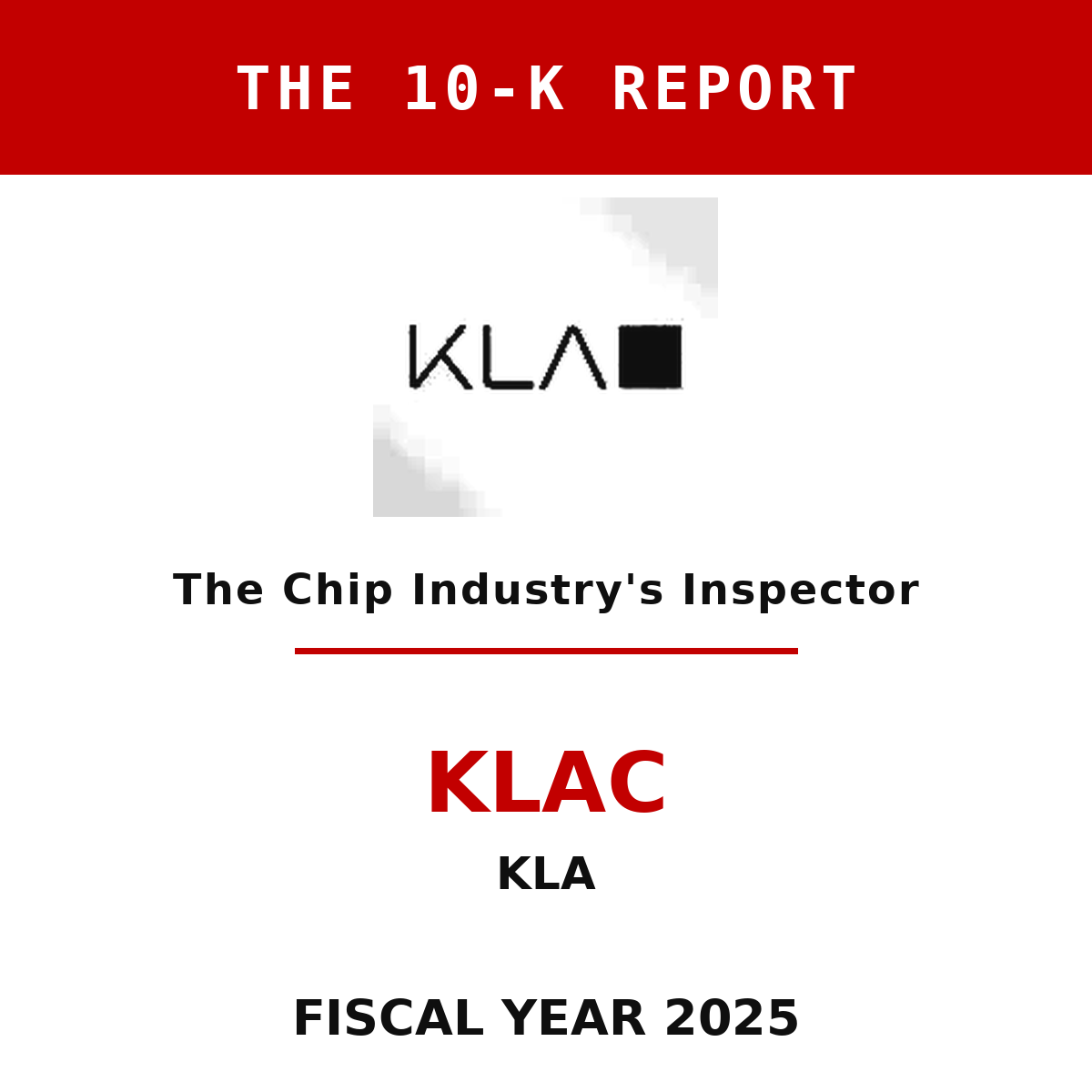 KLA 10-K Report cover