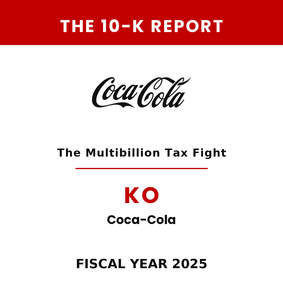 Coca-Cola 10-K Report cover