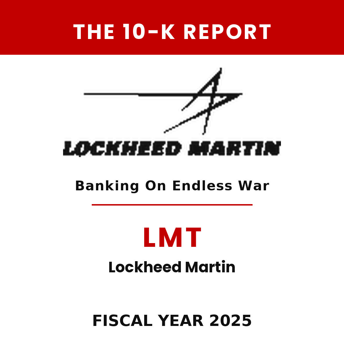 Lockheed Martin 10-K Report cover