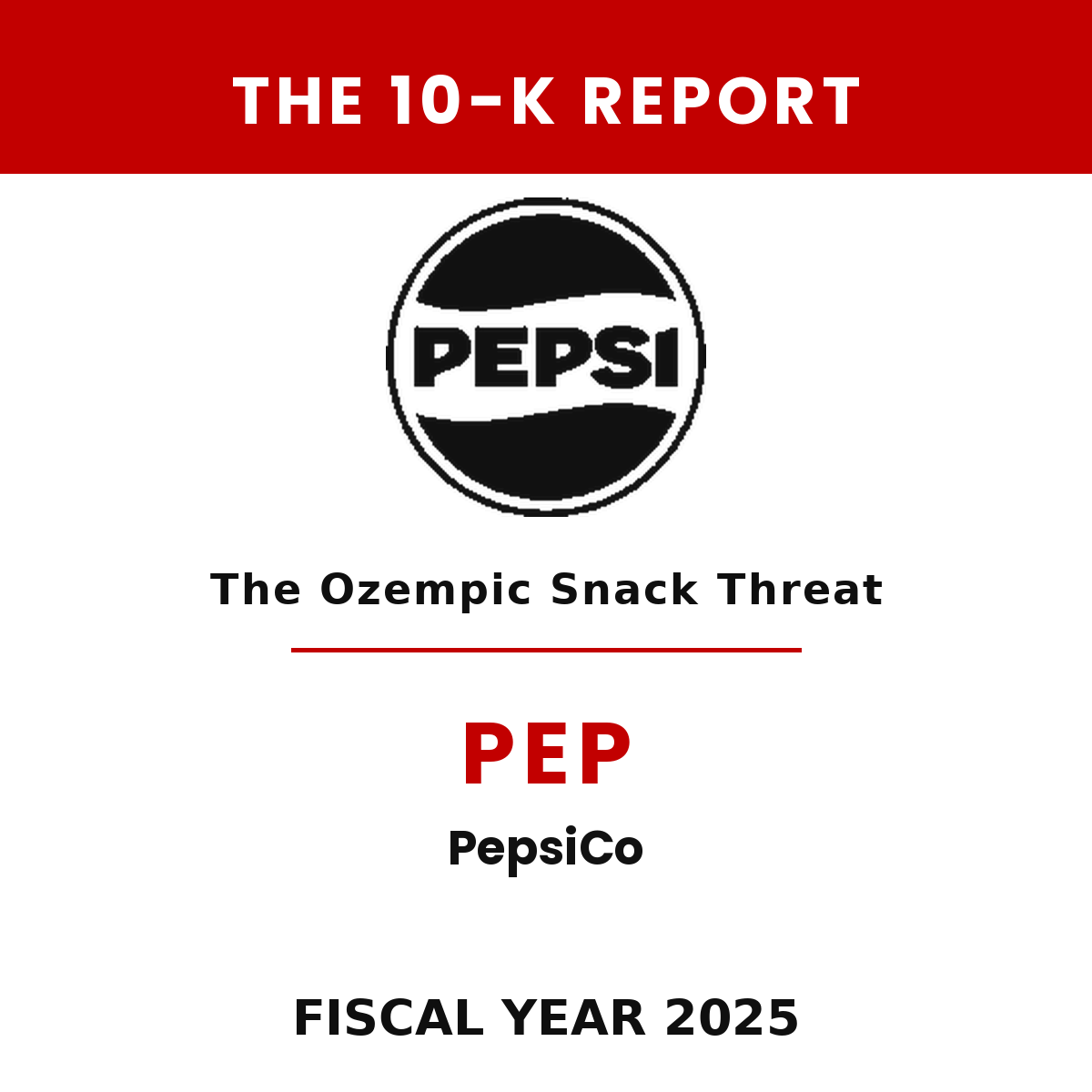 PepsiCo 10-K Report cover