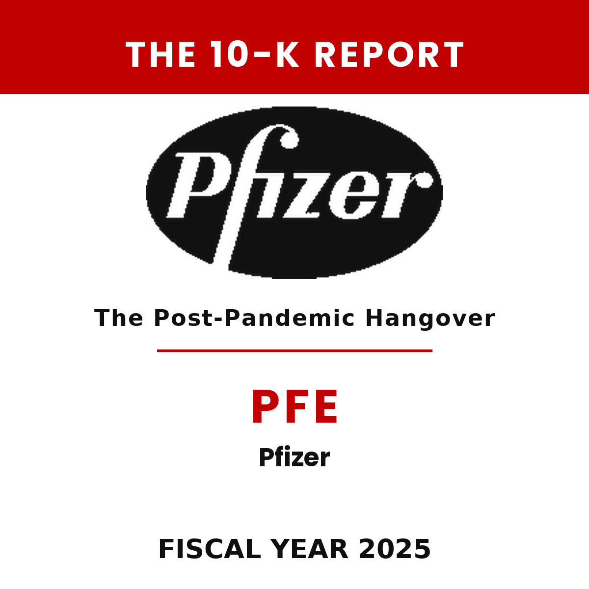 Pfizer 10-K Report cover
