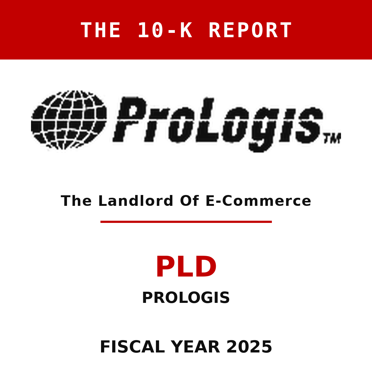 Prologis 10-K Report cover