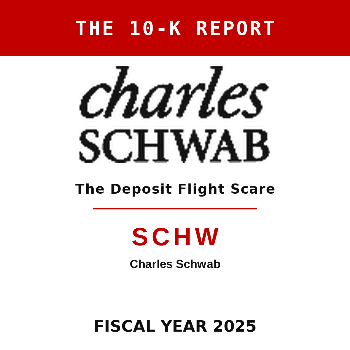 Charles Schwab 10-K Report cover