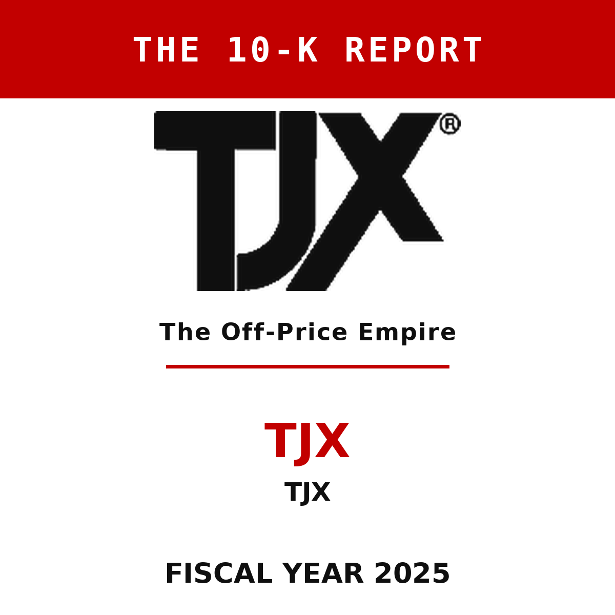 TJX 10-K Report cover