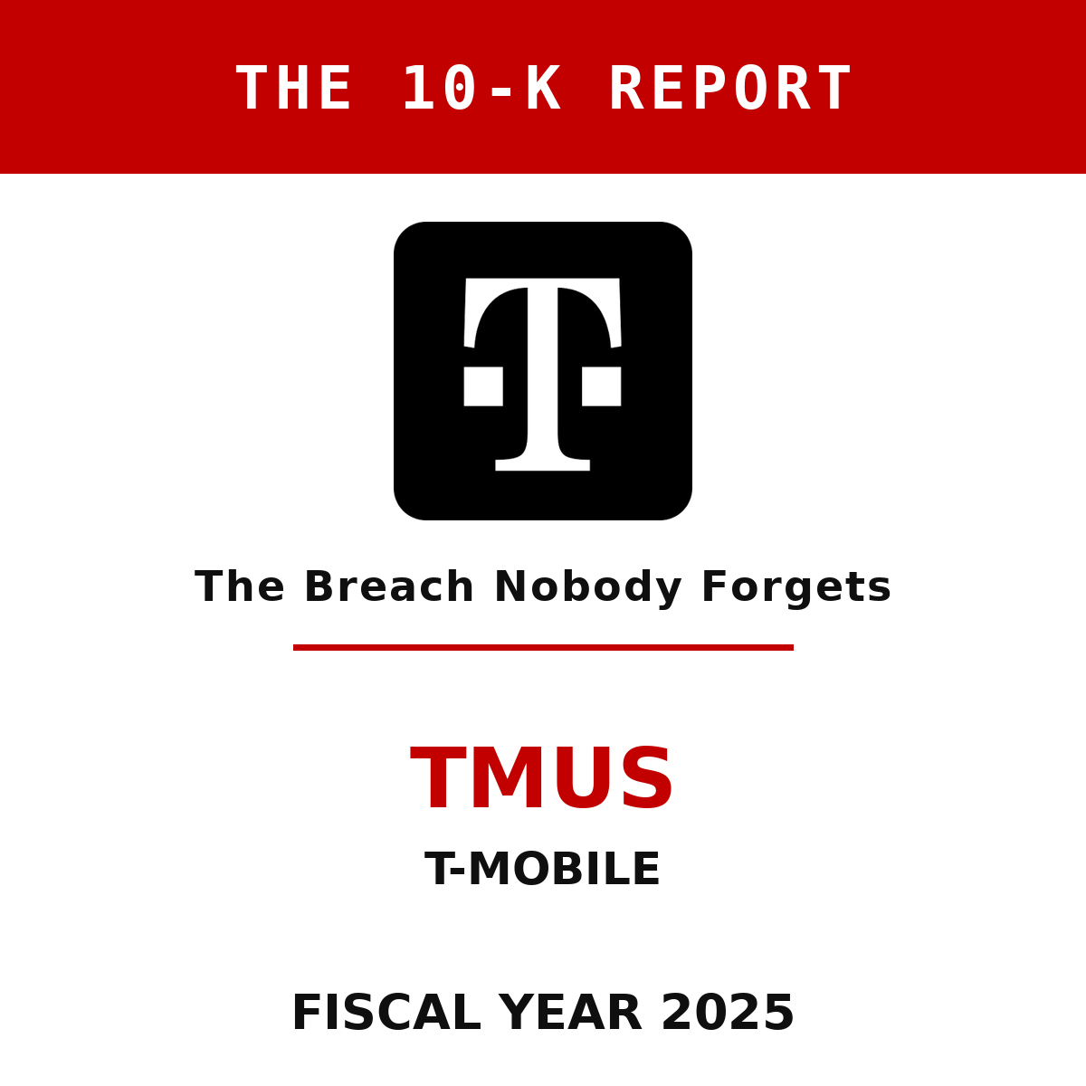 T-Mobile 10-K Report cover