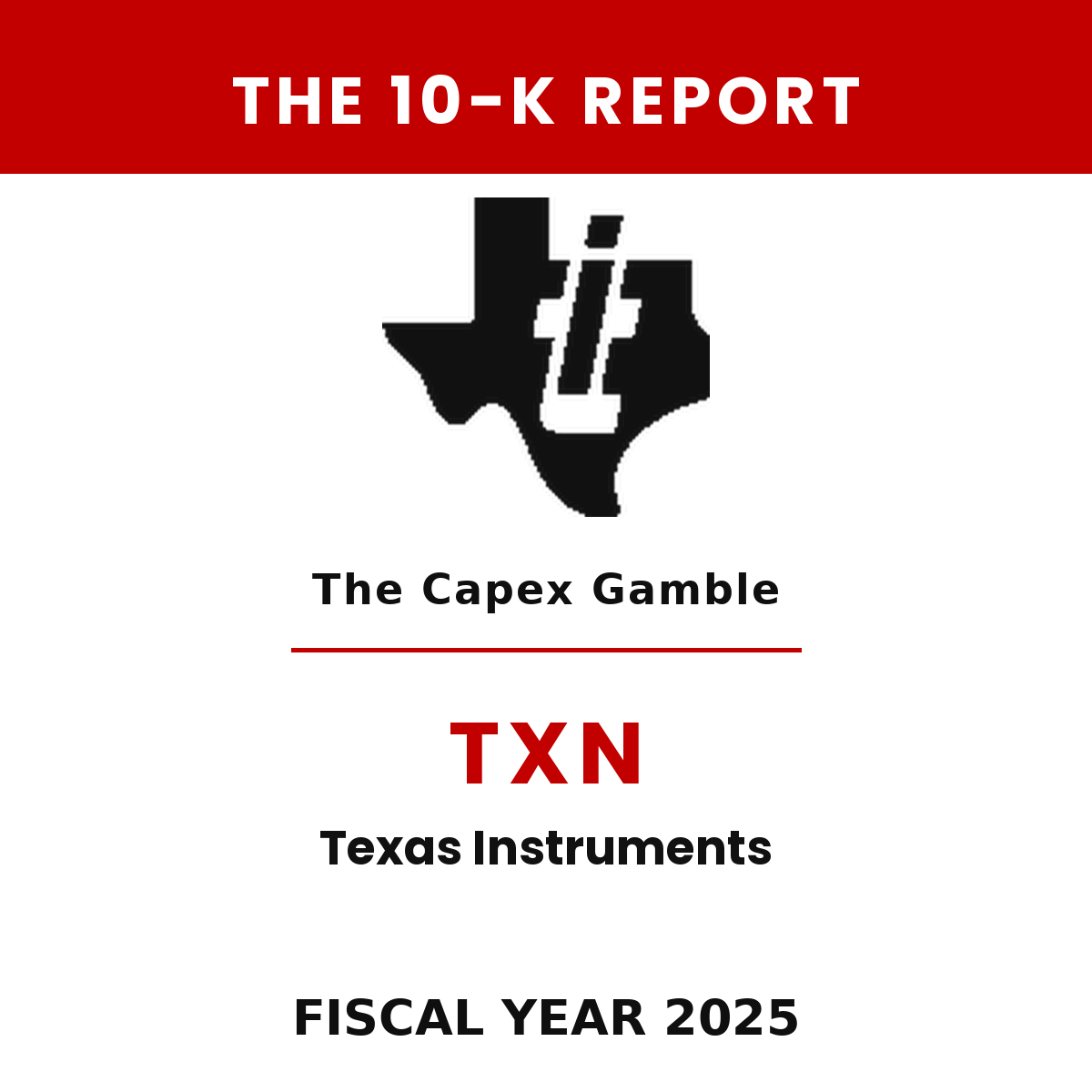 Texas Instruments 10-K Report cover