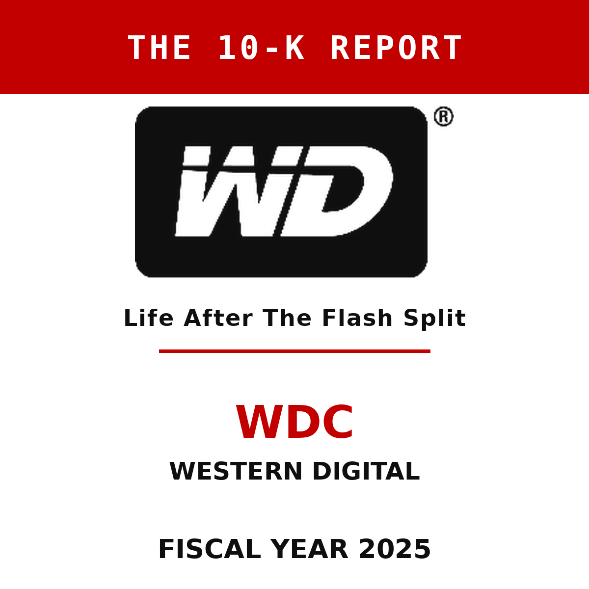 Western Digital 10-K Report cover