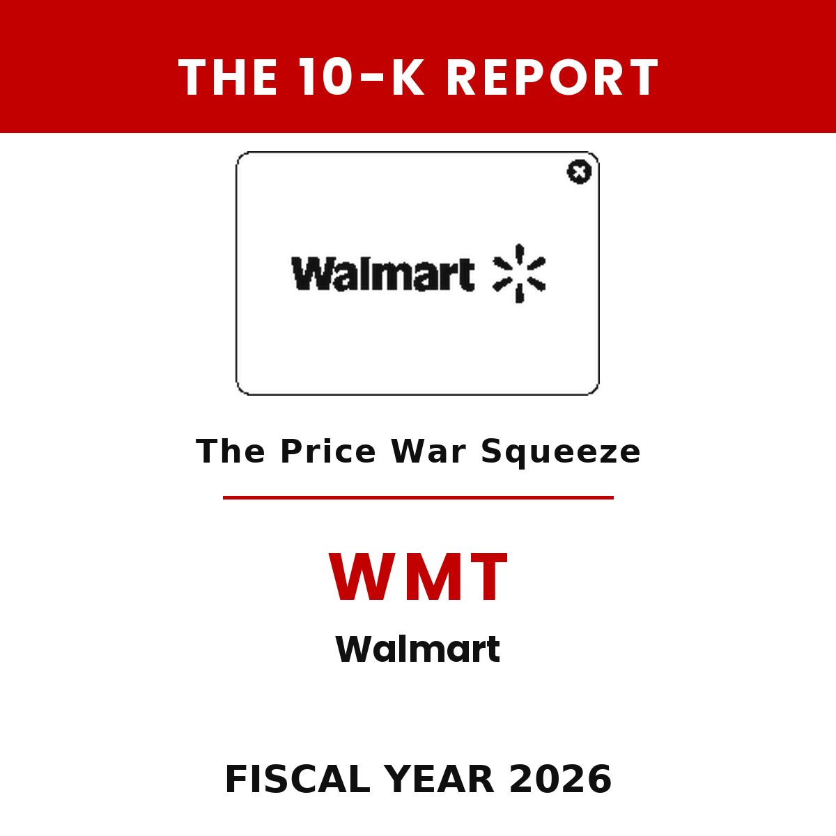 Walmart 10-K Report cover