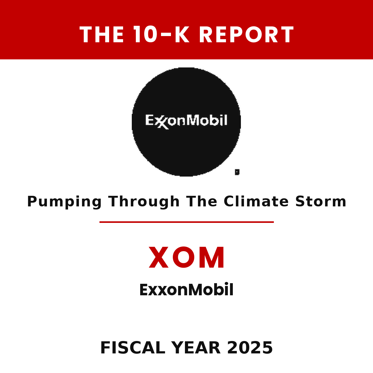 ExxonMobil 10-K Report cover